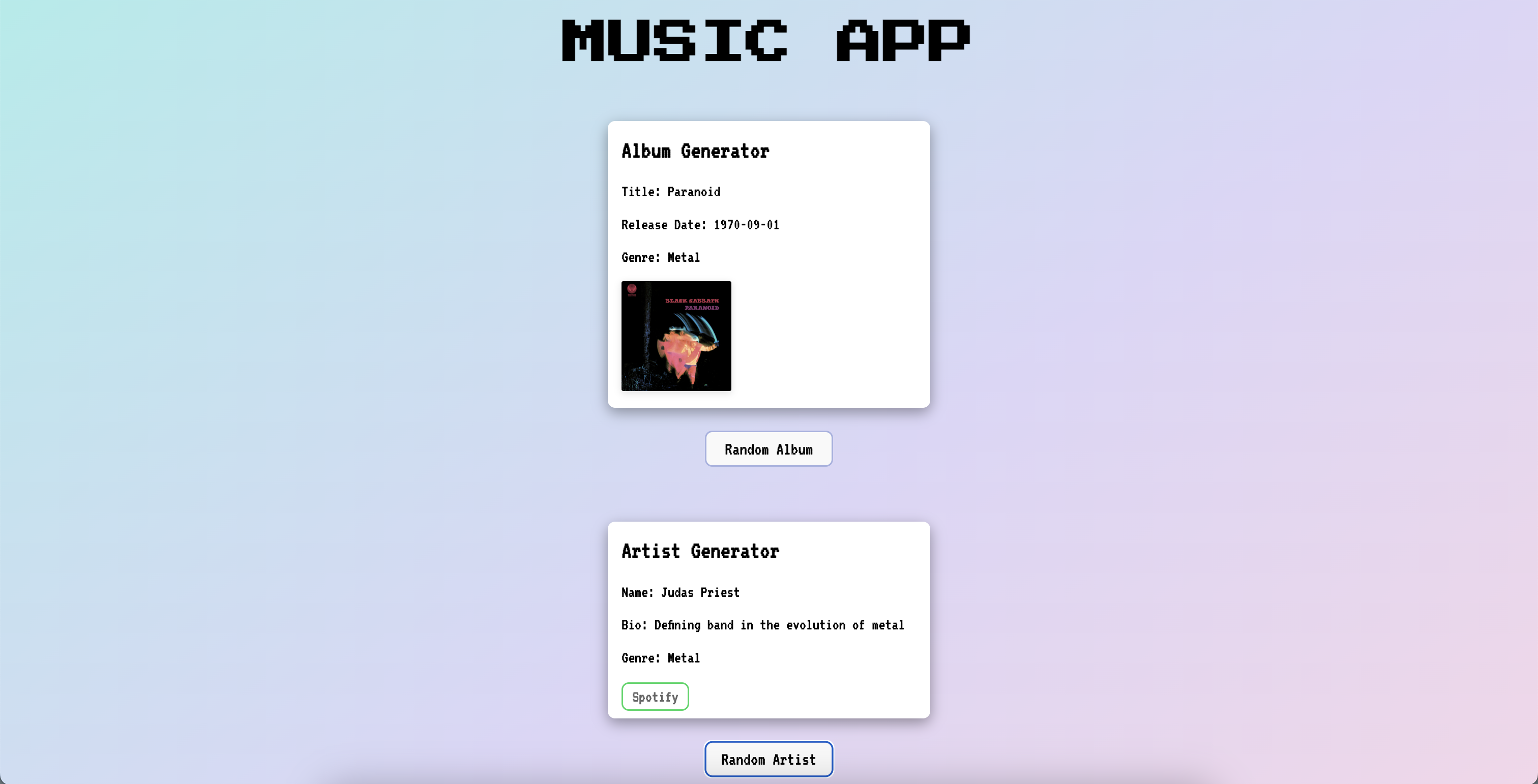 FULL-STACK MUSIC APP