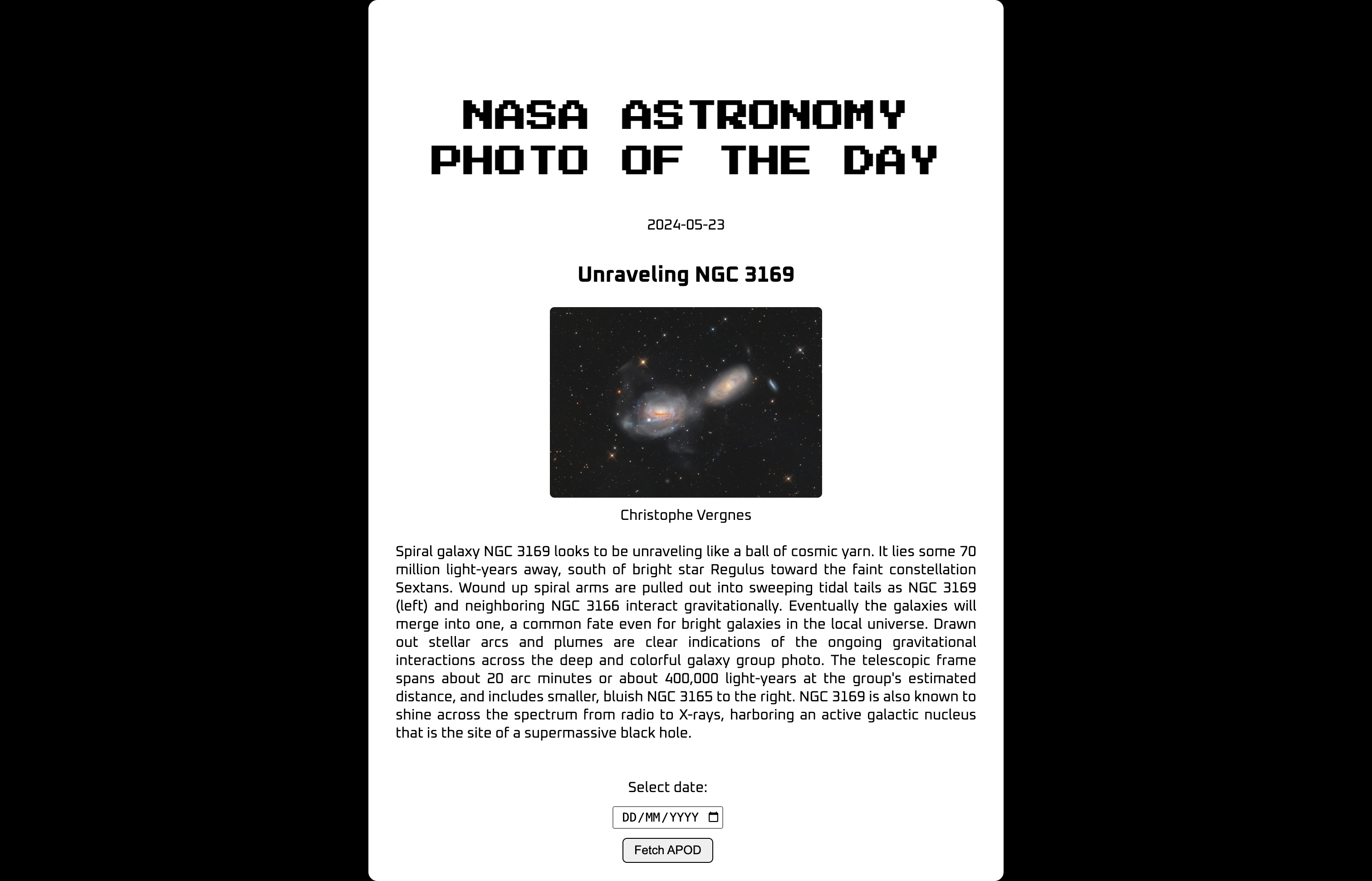 NASA DAILY ASTRONOMY